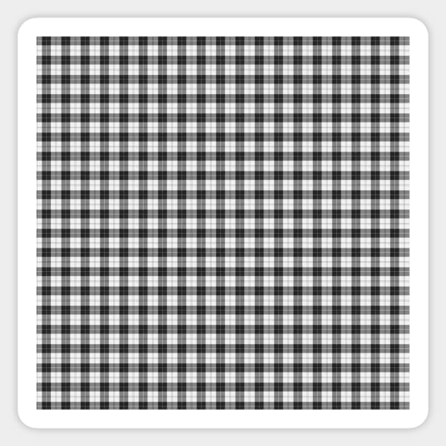 Rich Tartan - Light Gray and White Sticker by tiokvadrat